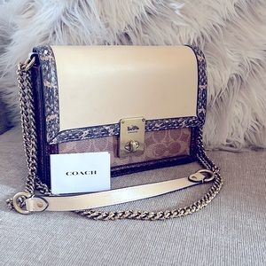 Color-block Coach Crossbody/Shoulder bag 🤎